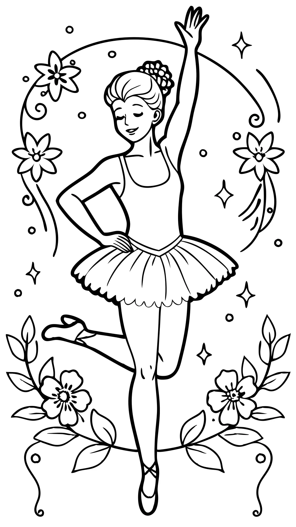 coloring pages ballet dancer